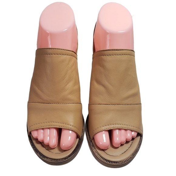 Barbara Barbieri Tan Open Toe Slingback Booties - Picture 4 of 12